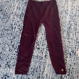 Tory Sport Burgundy Women's Leggings